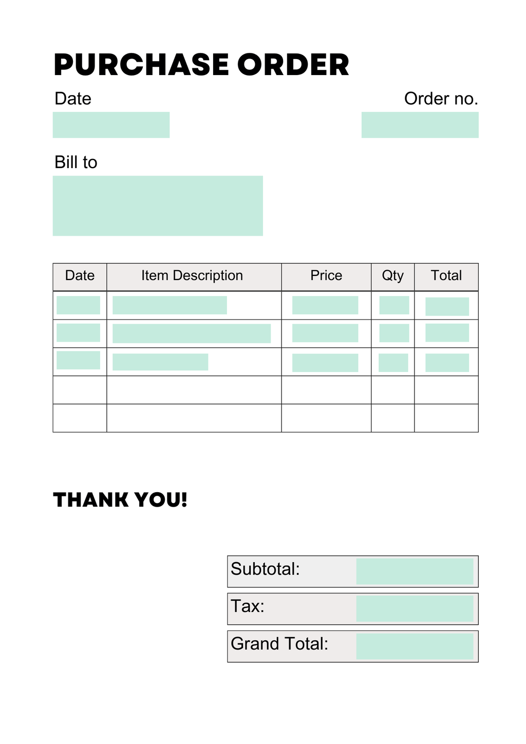 Cover image for Purchase Order OCR
