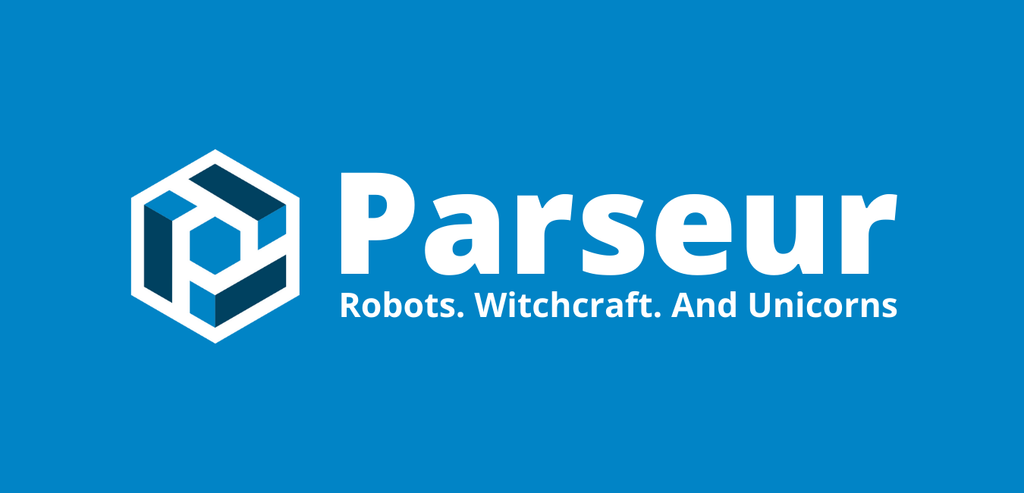 Parseur - Ein Tool zur Automatisierung der Dokumentenverarbeitung Ein Screenshot des Parseur-Slogans