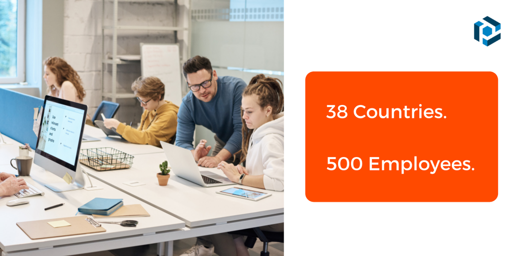 Zapier está presente en 38 países Una captura de pantalla de las ubicaciones de zapier